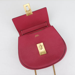 Pre-owned Chloe DREW Pink Leather  shoulderbag | stylenewstar