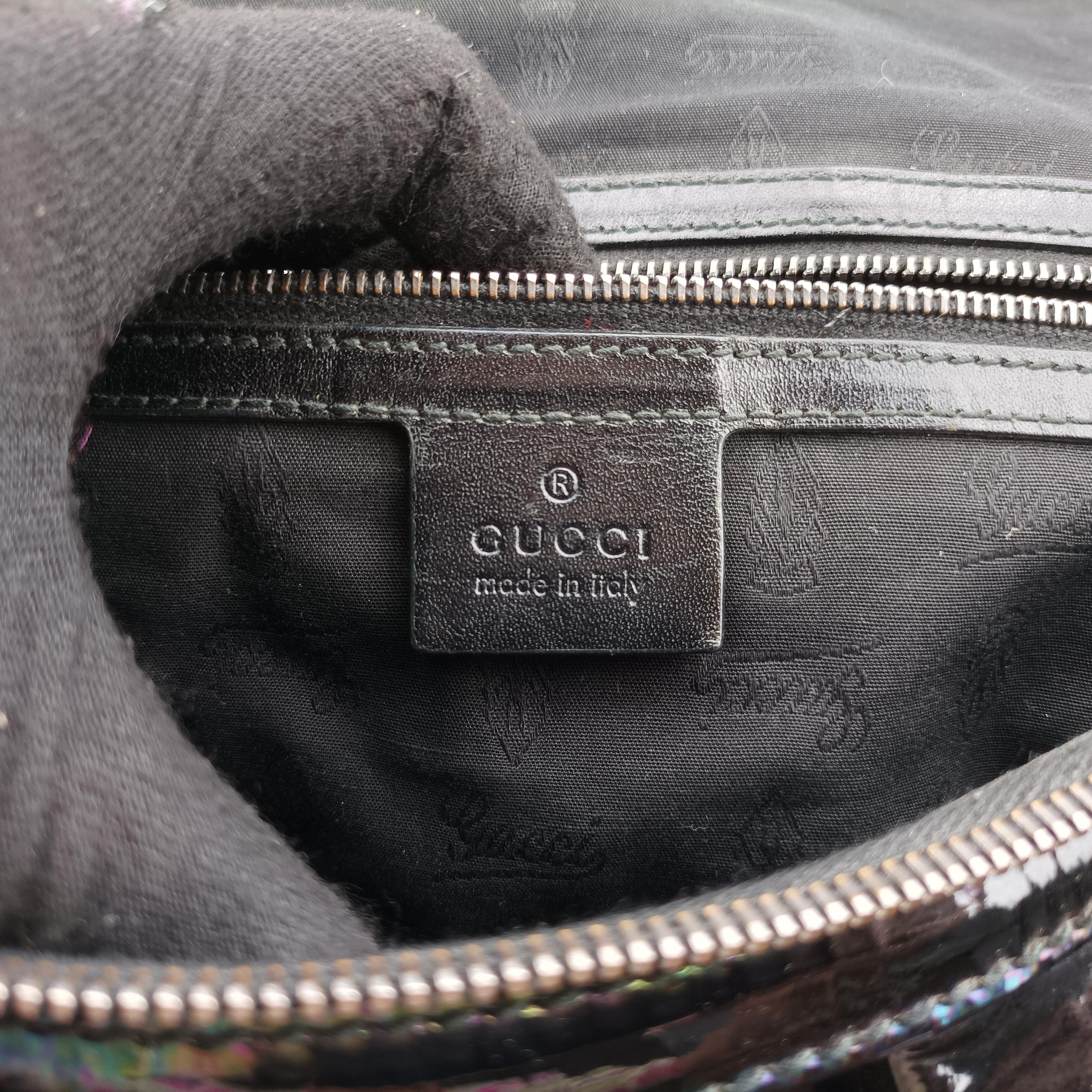 Pre-owned Gucci Icon Bit Black Patent 228584 shoulderbag | stylenewstar