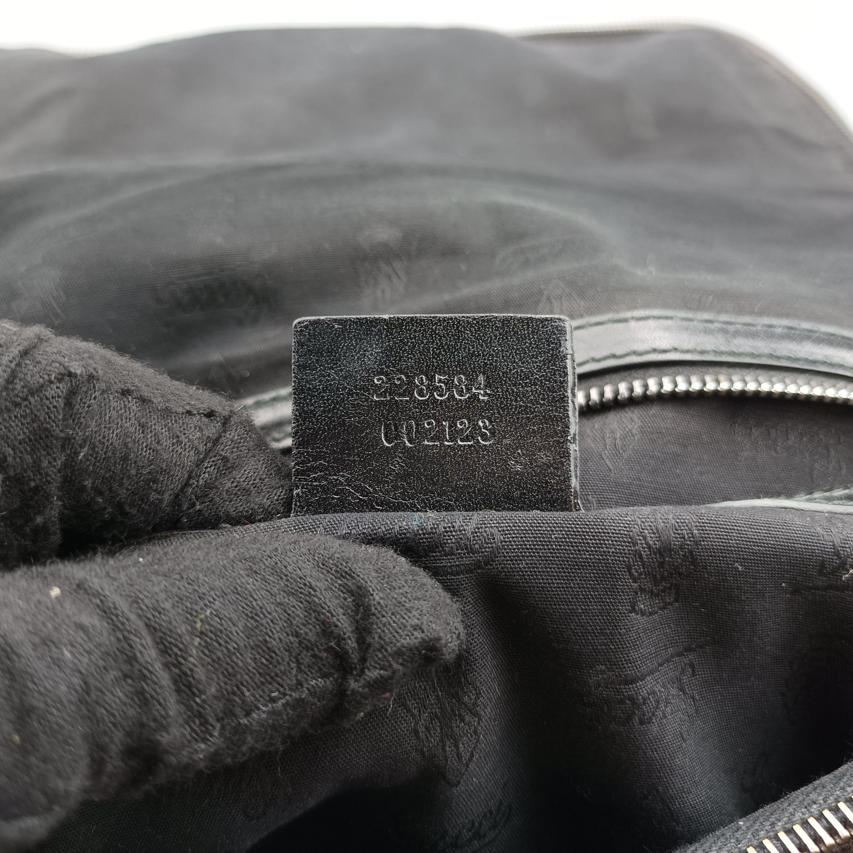 Pre-owned Gucci Icon Bit Black Patent 228584 shoulderbag | stylenewstar