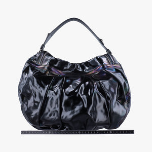 Pre-owned Gucci Icon Bit Black Patent 228584 shoulderbag | stylenewstar