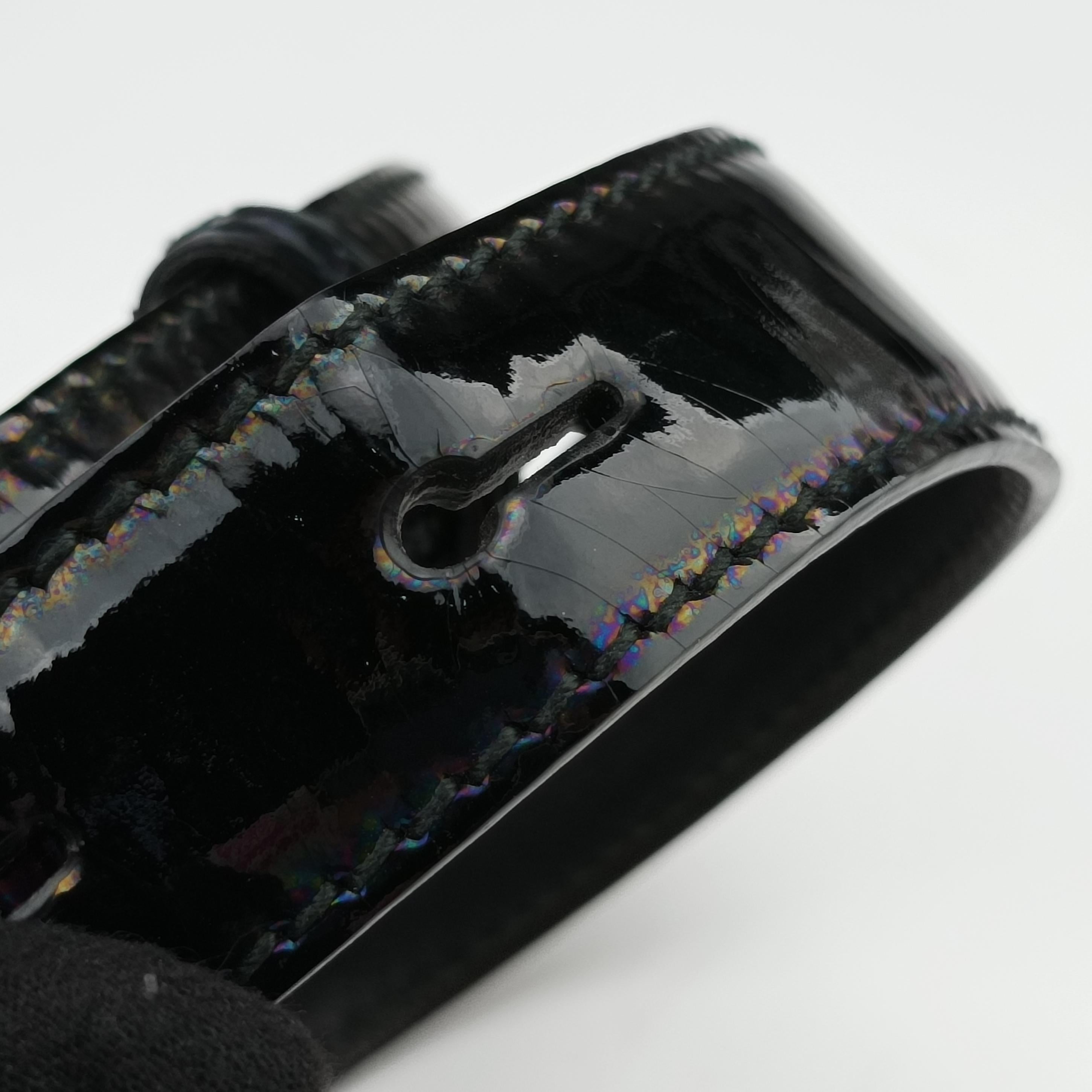 Pre-owned Gucci Icon Bit Black Patent 228584 shoulderbag | stylenewstar