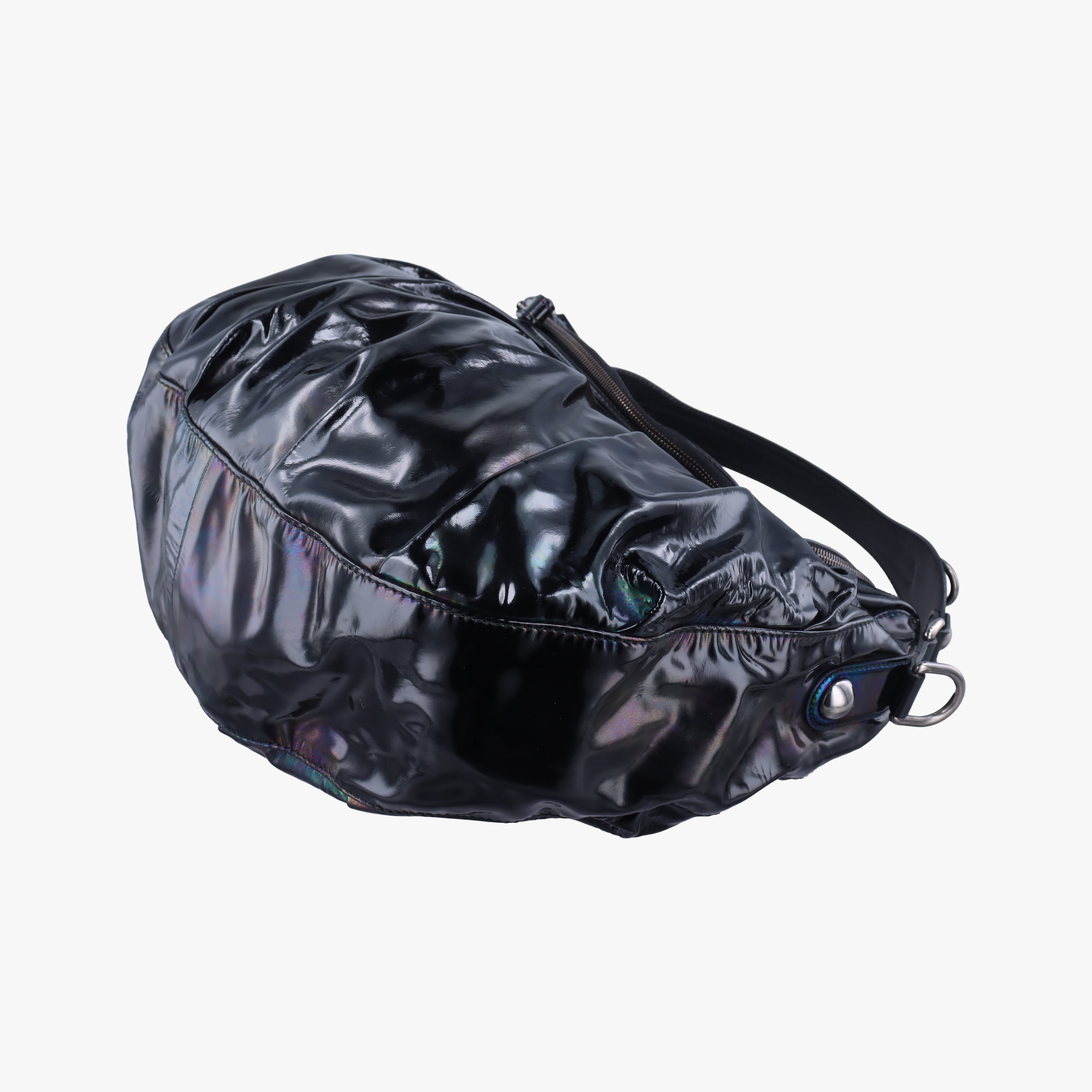 Pre-owned Gucci Icon Bit Black Patent 228584 shoulderbag | stylenewstar