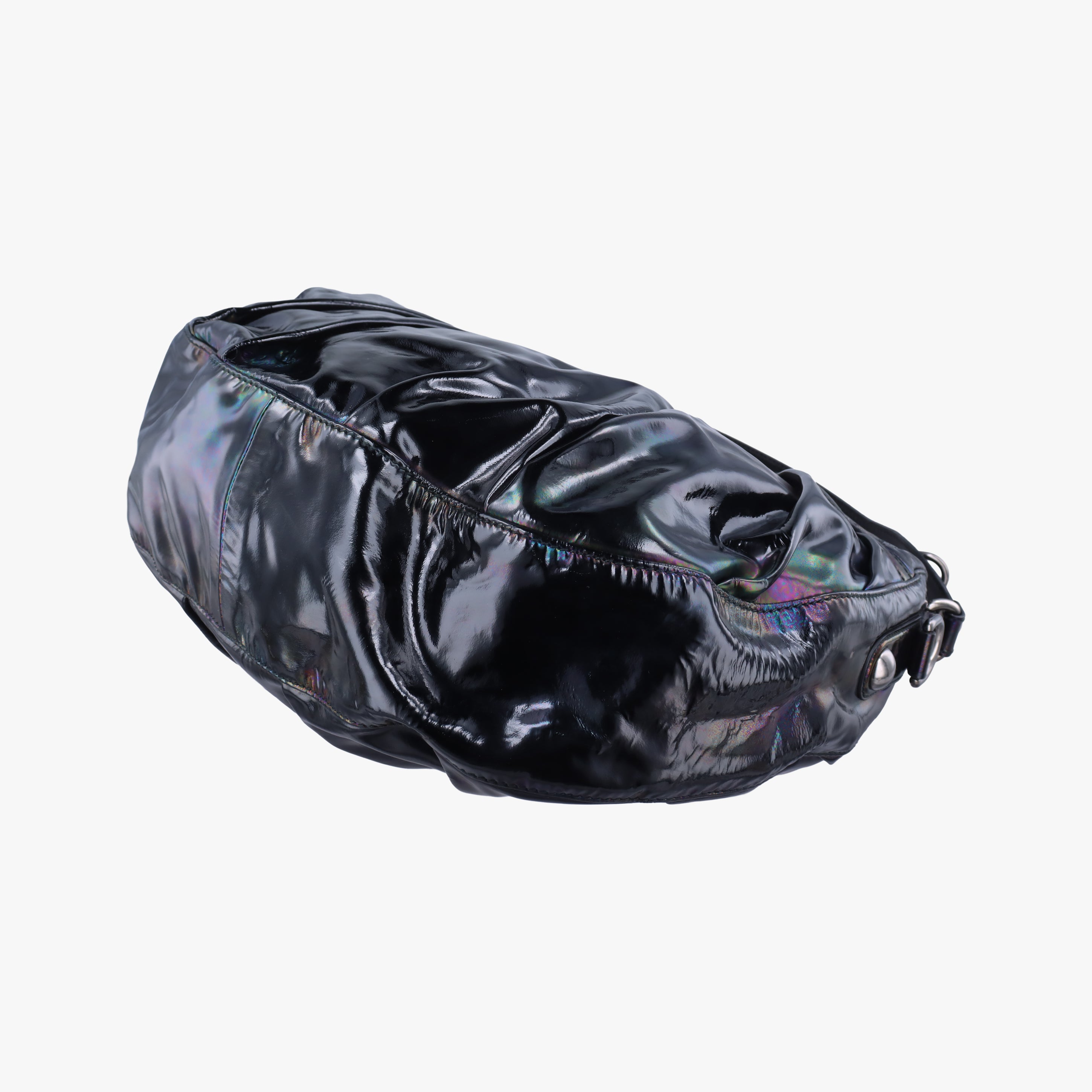 Pre-owned Gucci Icon Bit Black Patent 228584 shoulderbag | stylenewstar