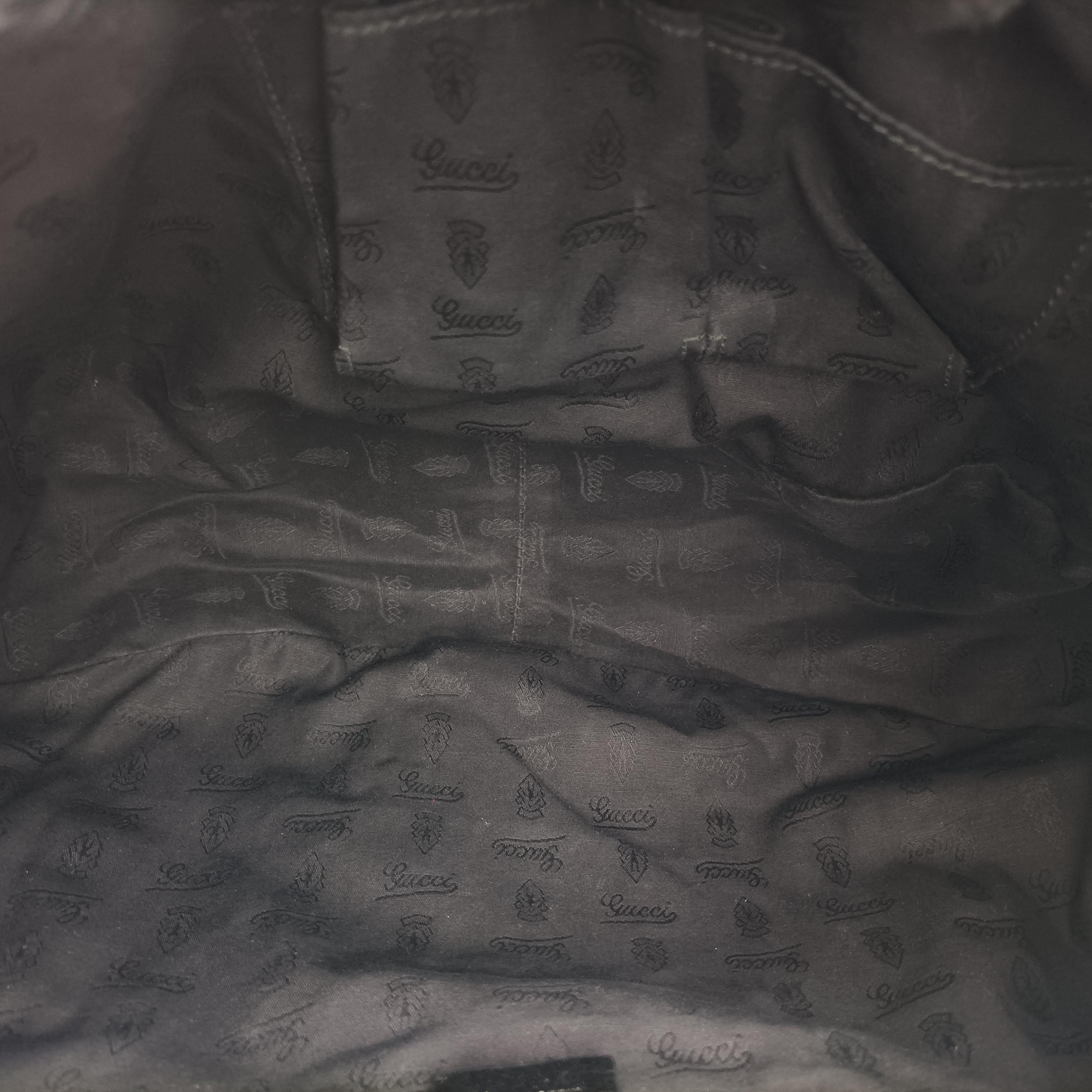 Pre-owned Gucci Icon Bit Black Patent 228584 shoulderbag | stylenewstar