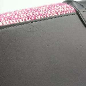 Pre-owned Celine Luggage Mini Shopper Pink x Black fabric×Leather  handbag | stylenewstar