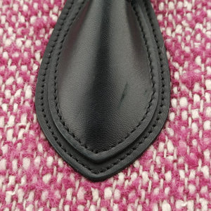 Pre-owned Celine Luggage Mini Shopper Pink x Black fabric×Leather  handbag | stylenewstar