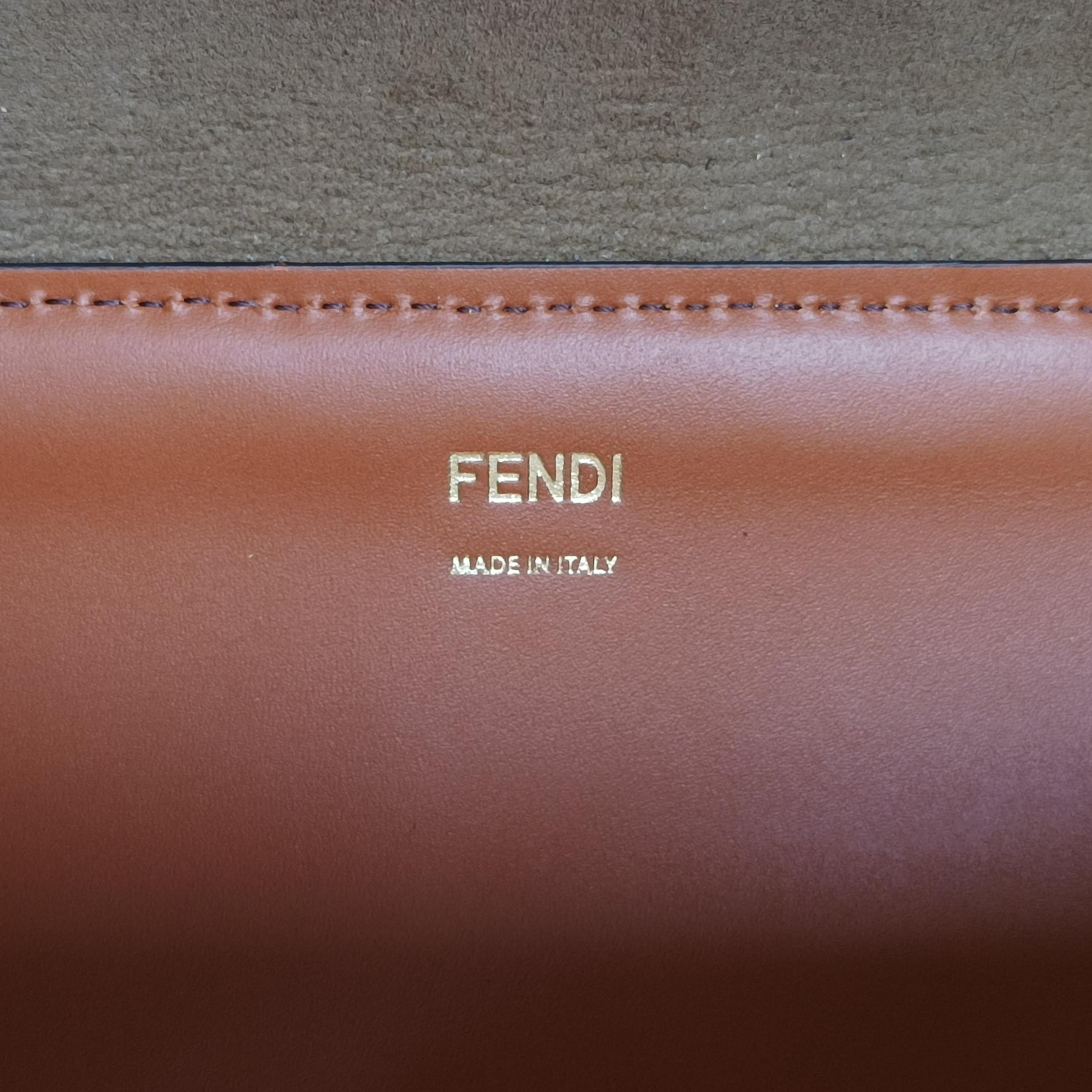 Secondhand Fendi Sunshine Brown Leather 8BH372 handbag | stylenewstar