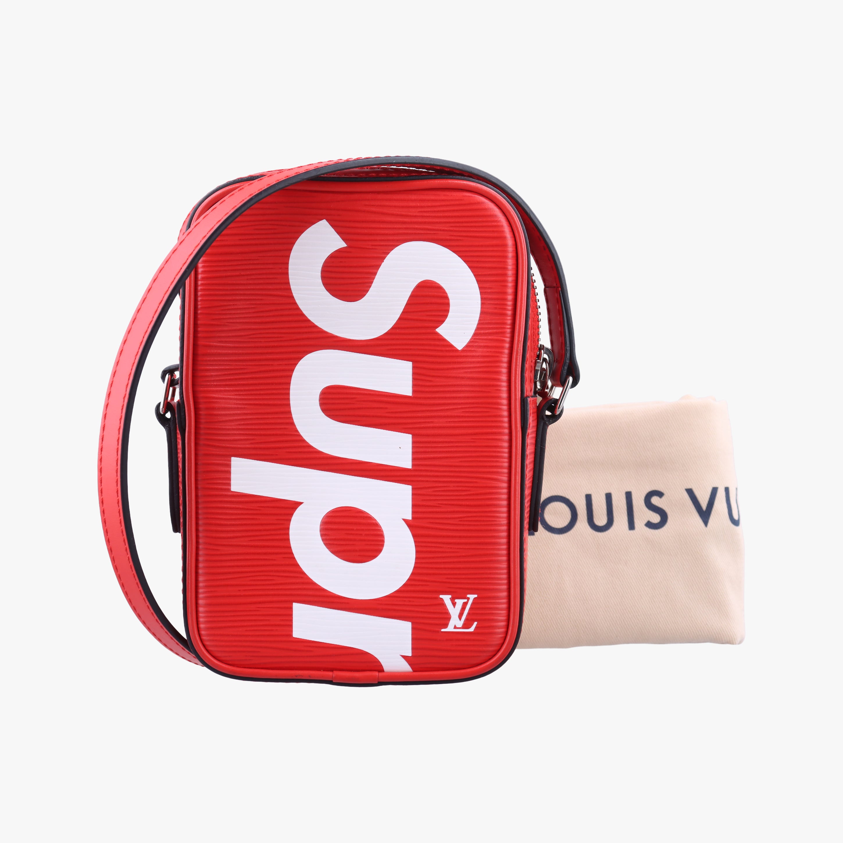 Vintage Louis Vuitton Danube PPM Supreme Collaboration ROUGE×white Epi M53434 shoulderbag | stylenewstar
