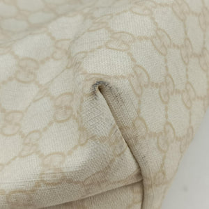 Pre-owned Gucci Guccissima GG Imprime White PVC coated canvas 211120 handbag | stylenewstar