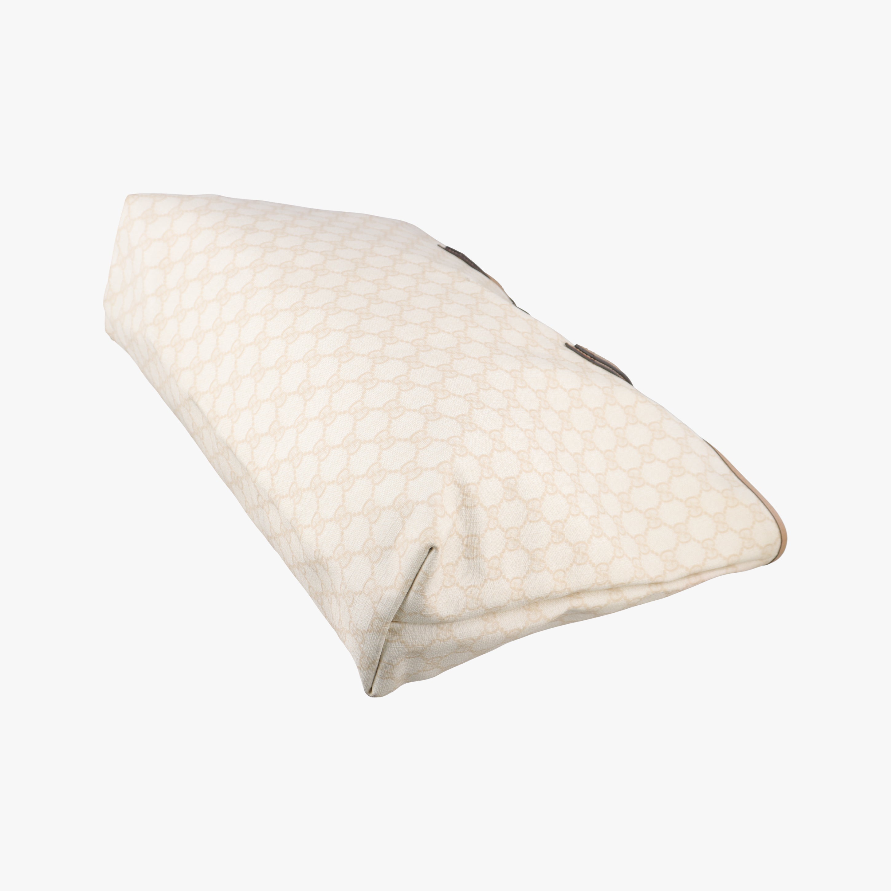 Pre-owned Gucci Guccissima GG Imprime White PVC coated canvas 211120 handbag | stylenewstar