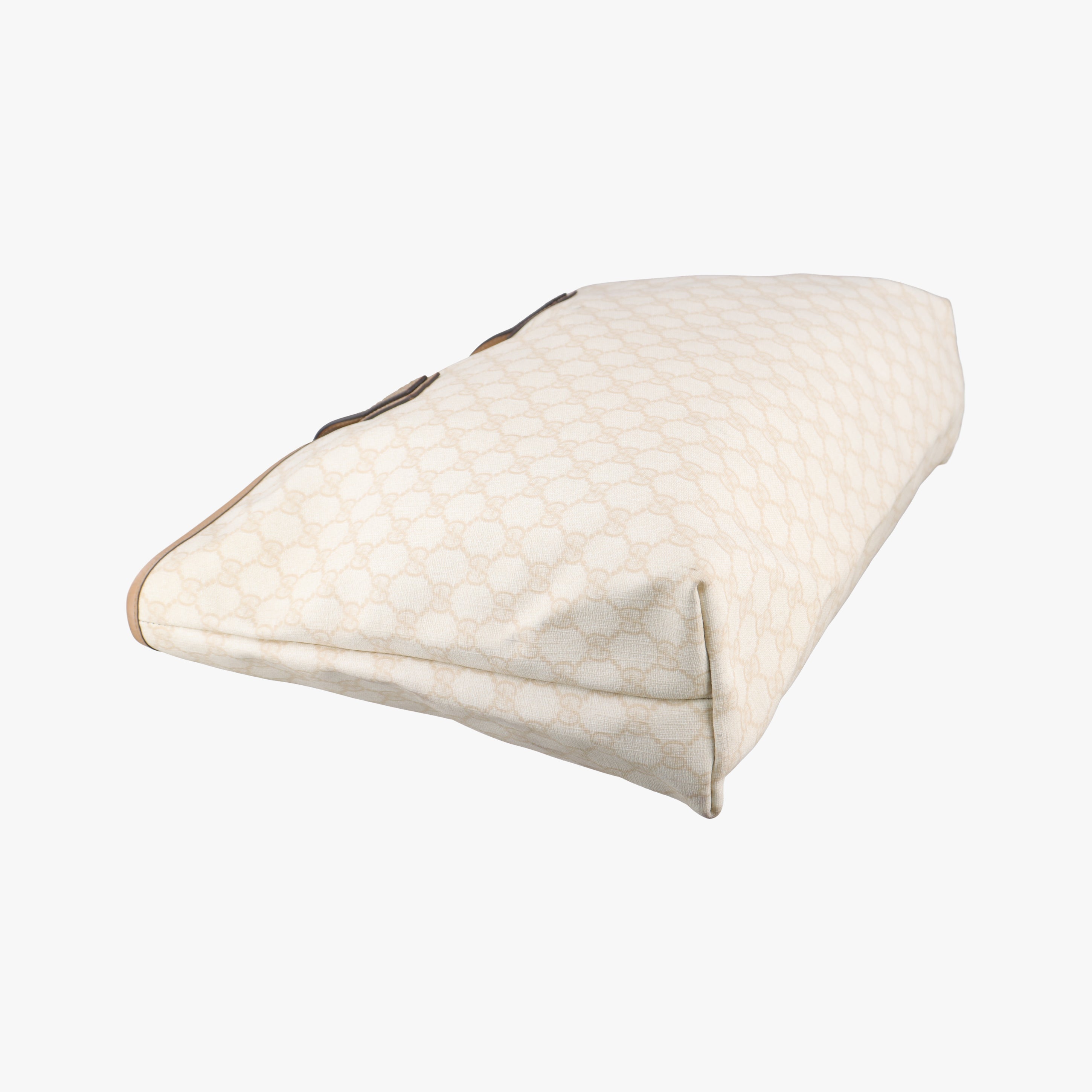 Pre-owned Gucci Guccissima GG Imprime White PVC coated canvas 211120 handbag | stylenewstar