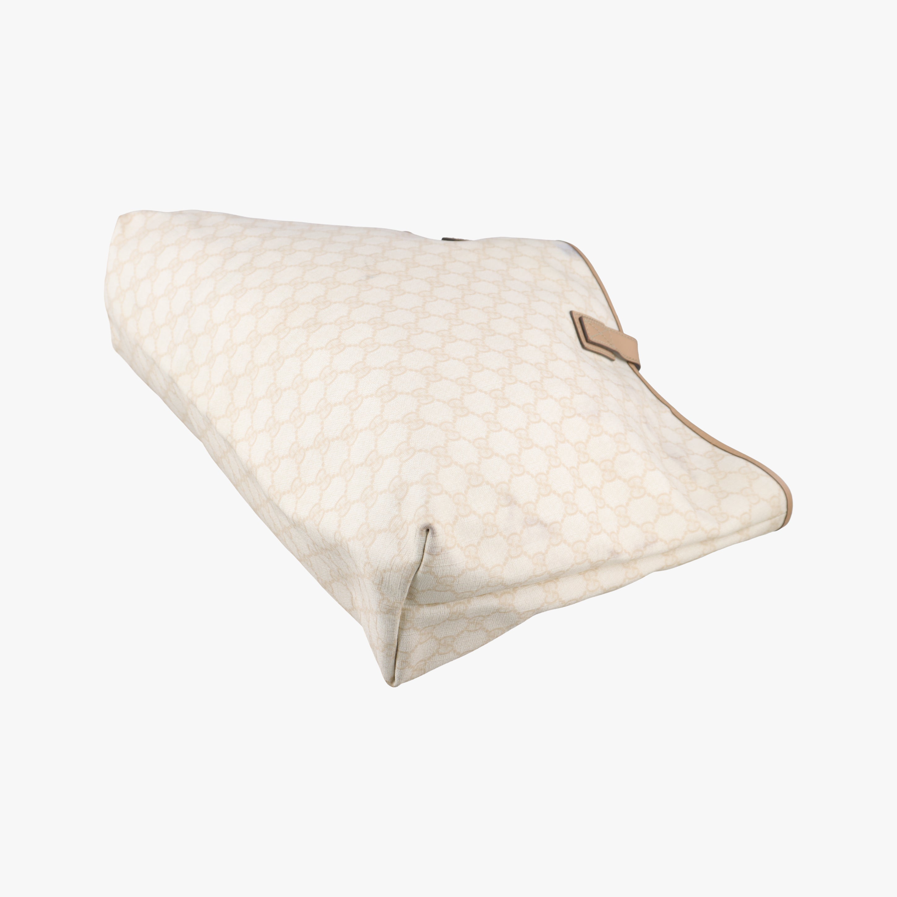 Pre-owned Gucci Guccissima GG Imprime White PVC coated canvas 211120 handbag | stylenewstar