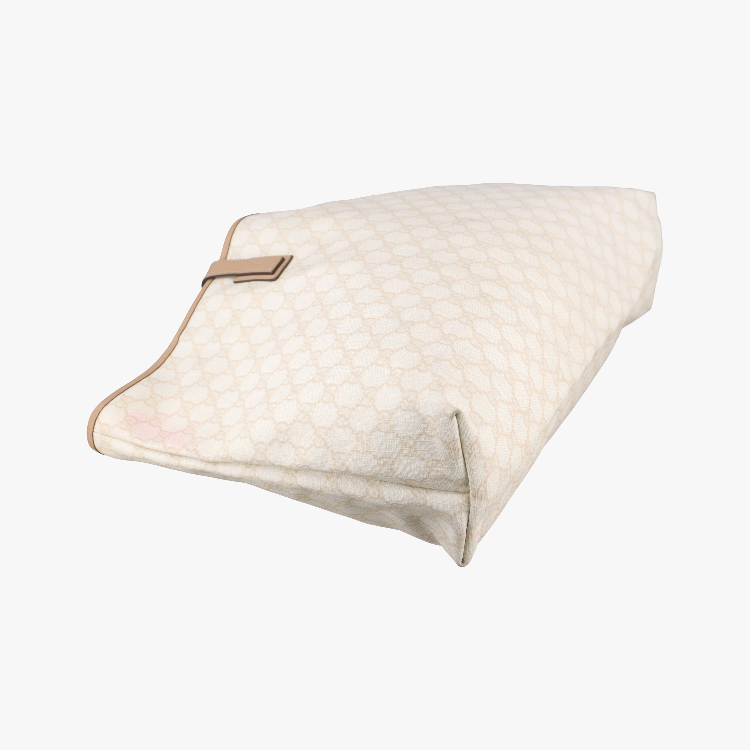 Pre-owned Gucci Guccissima GG Imprime White PVC coated canvas 211120 handbag | stylenewstar