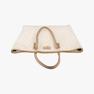 Pre-owned Gucci Guccissima GG Imprime White PVC coated canvas 211120 handbag | stylenewstar