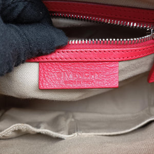 Pre-owned Givenchy Antigonamini Red leather  shoulderbag | stylenewstar
