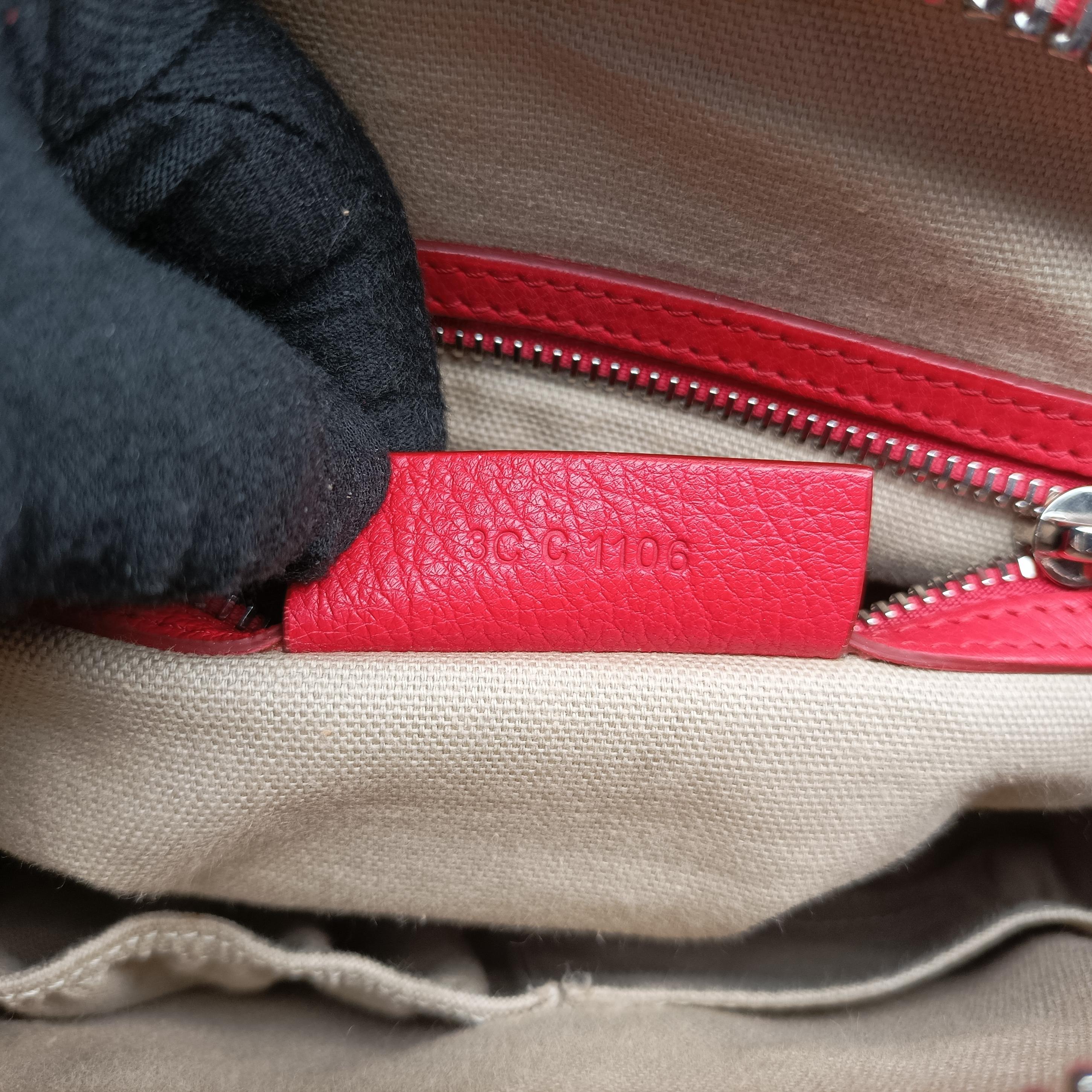 Pre-owned Givenchy Antigonamini Red leather  shoulderbag | stylenewstar