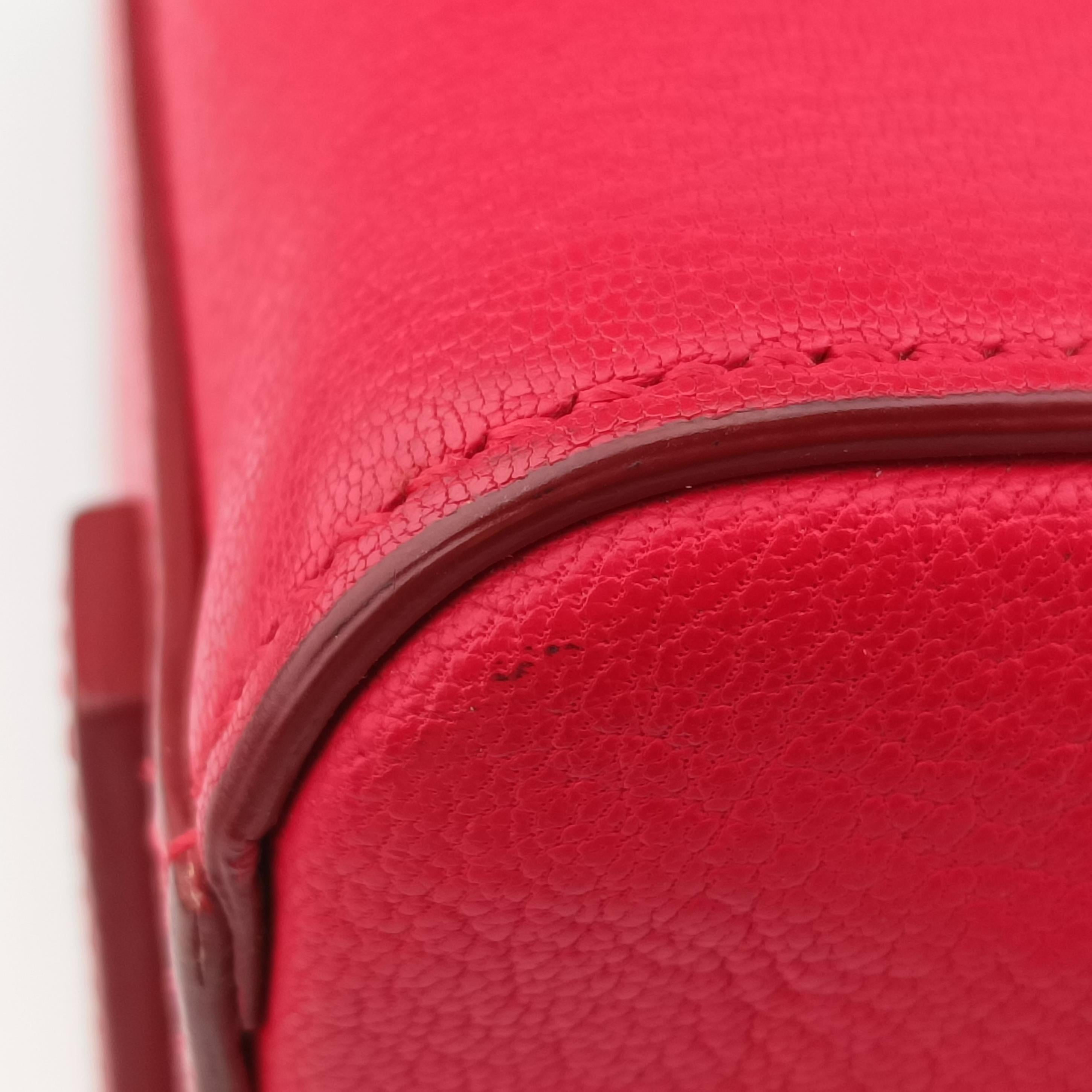 Pre-owned Givenchy Antigonamini Red leather  shoulderbag | stylenewstar
