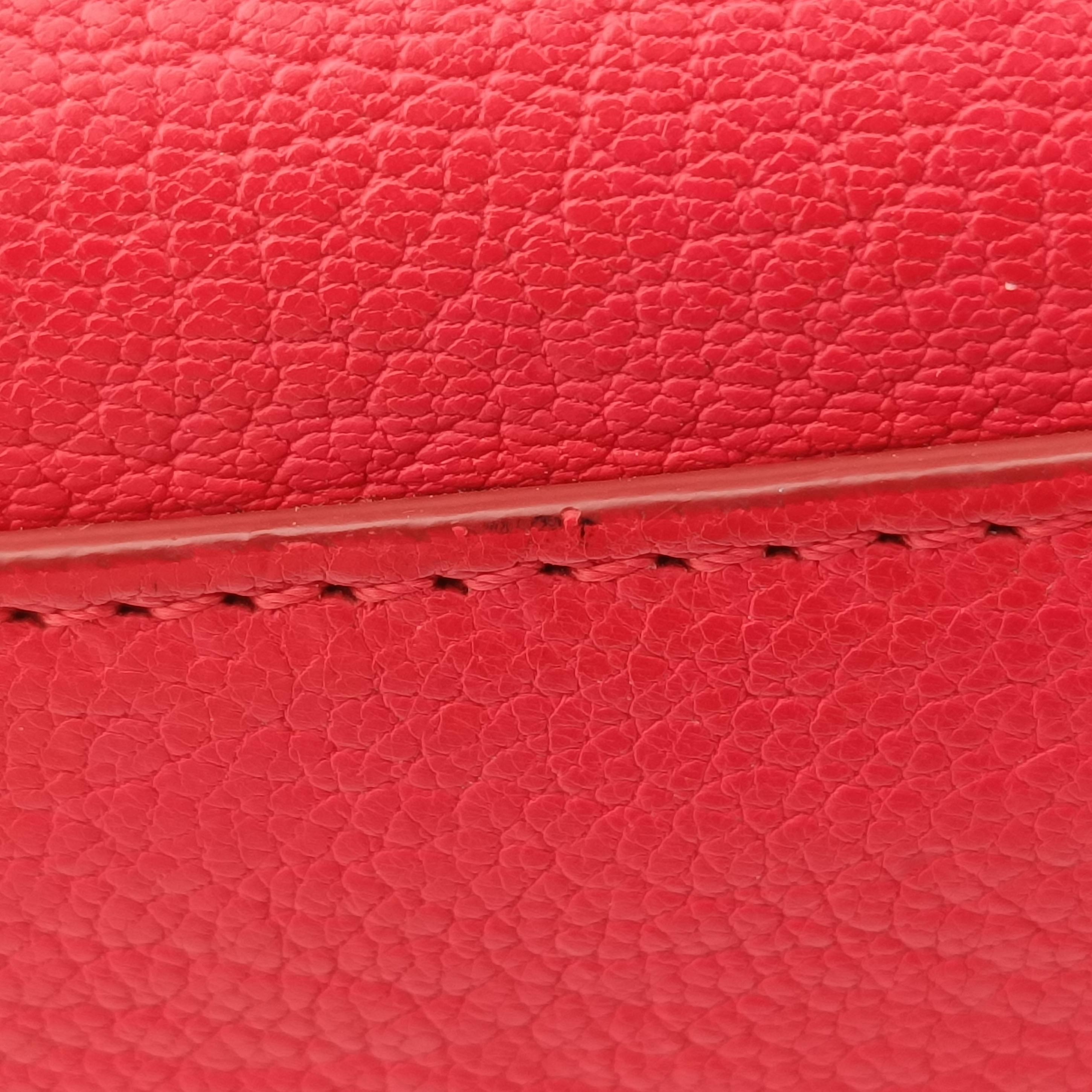 Pre-owned Givenchy Antigonamini Red leather  shoulderbag | stylenewstar