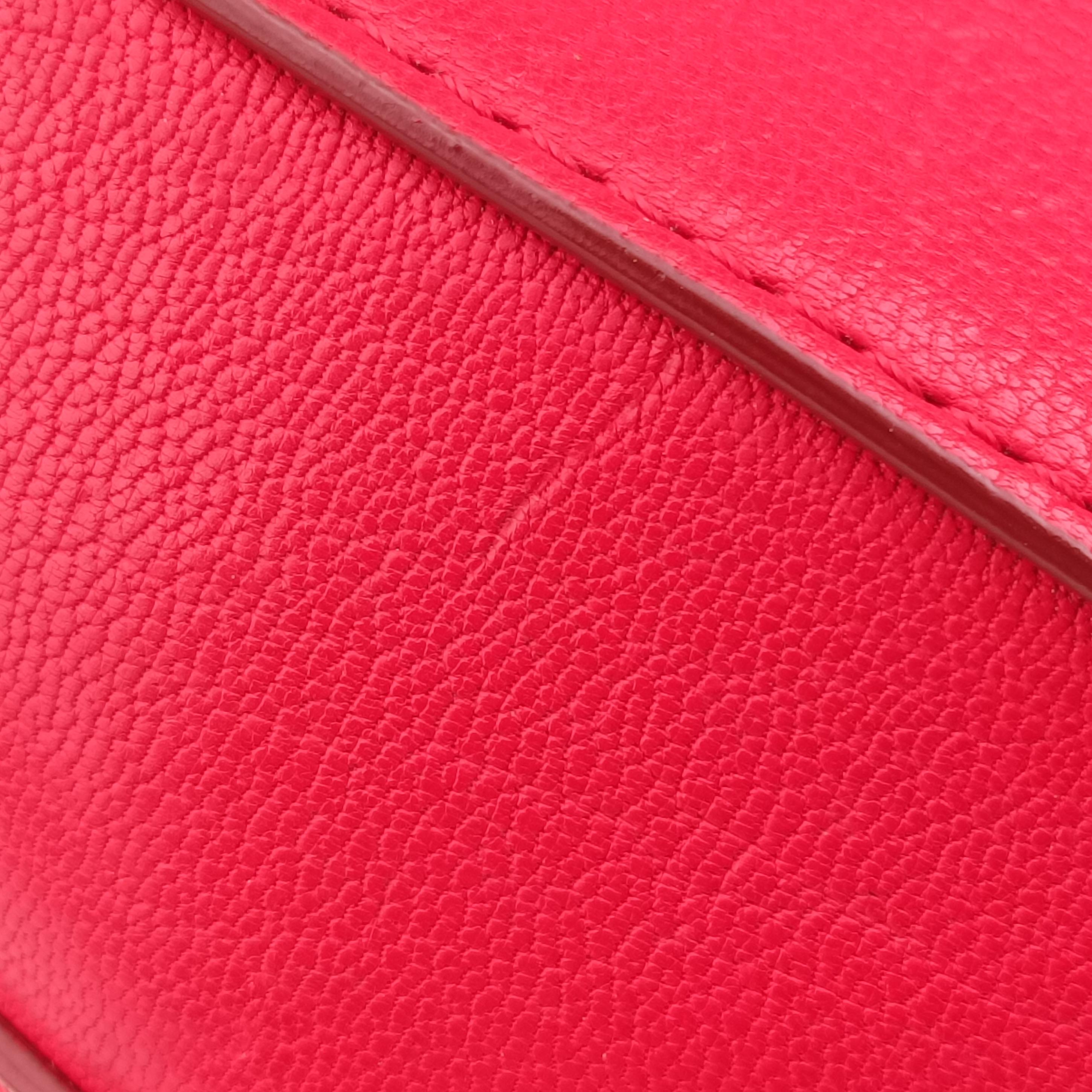 Pre-owned Givenchy Antigonamini Red leather  shoulderbag | stylenewstar