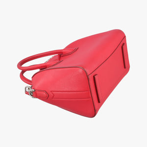 Pre-owned Givenchy Antigonamini Red leather  shoulderbag | stylenewstar