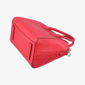 Pre-owned Givenchy Antigonamini Red leather  shoulderbag | stylenewstar