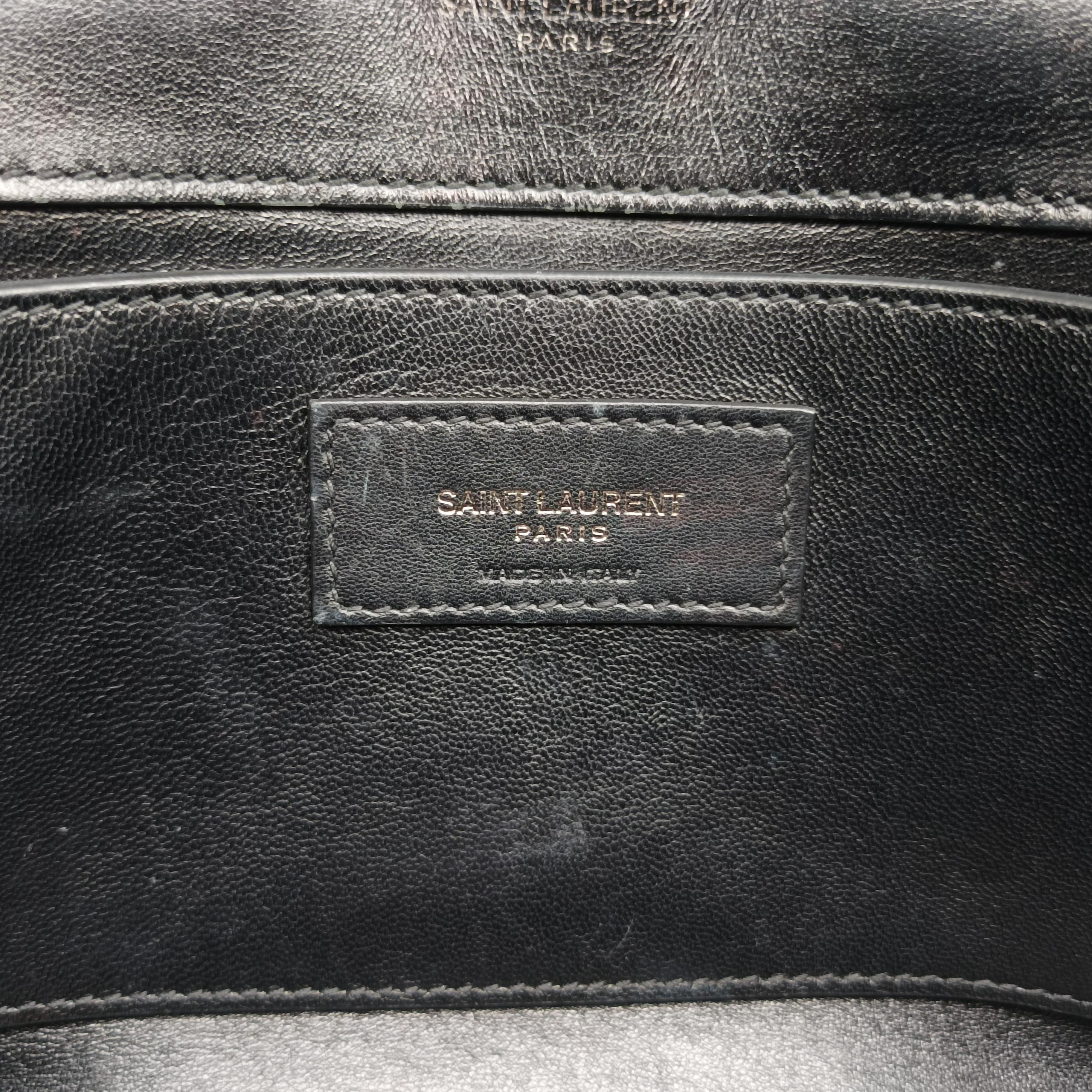 Pre-owned Yves Saint Laurent Kate Star Black Suede 471286 shoulderbag | stylenewstar