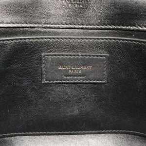 Pre-owned Yves Saint Laurent Kate Star Black Suede 471286 shoulderbag | stylenewstar