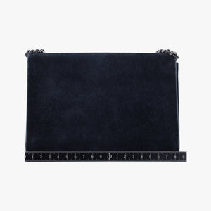 Pre-owned Yves Saint Laurent Kate Star Black Suede 471286 shoulderbag | stylenewstar