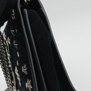Pre-owned Yves Saint Laurent Kate Star Black Suede 471286 shoulderbag | stylenewstar