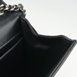 Pre-owned Yves Saint Laurent Kate Star Black Suede 471286 shoulderbag | stylenewstar