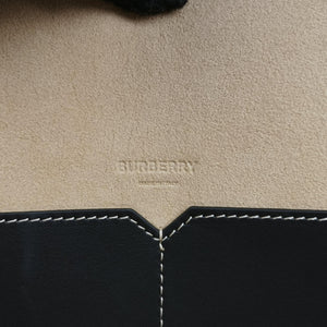Pre-owned Burberry Soft Pocket Tote Black leather  shoulderbag | stylenewstar
