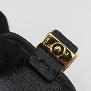 Pre-owned Fendi Zucca FF Airpods Pro Brown Suede  shoulderbag | stylenewstar