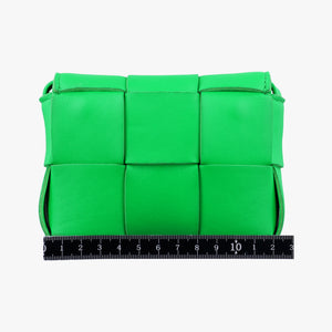 Pre-owned Bottega Veneta candy cassette Green lambskin  shoulderbag | stylenewstar