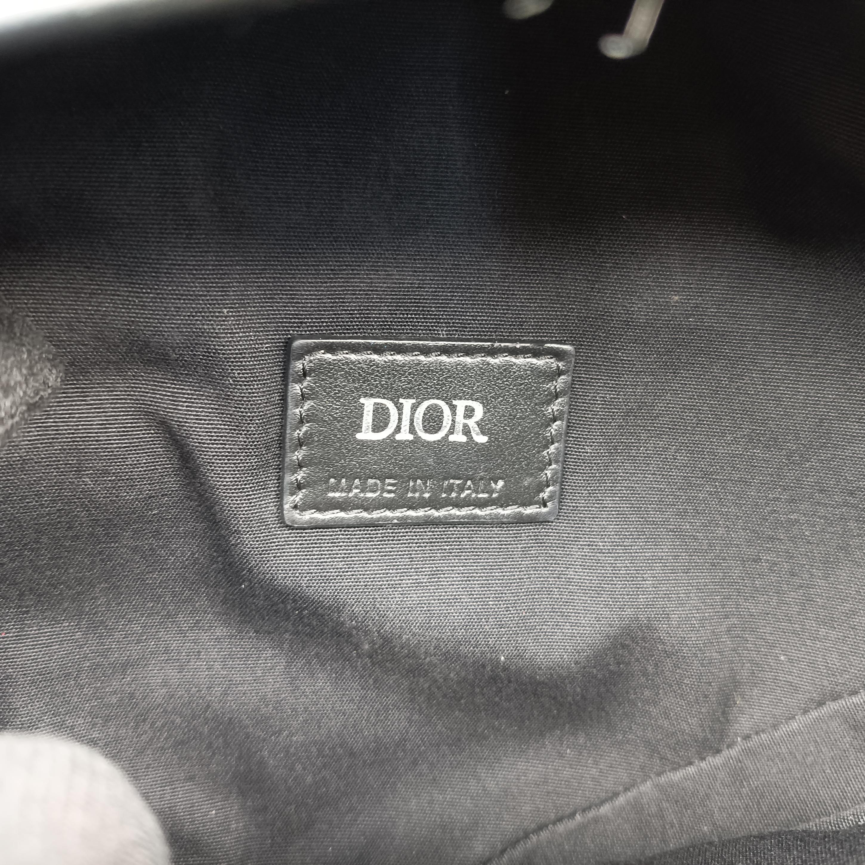 Vintage Christian Dior saddle Black leather  crossbodybag | stylenewstar