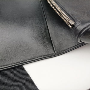 Vintage Christian Dior saddle Black leather  crossbodybag | stylenewstar