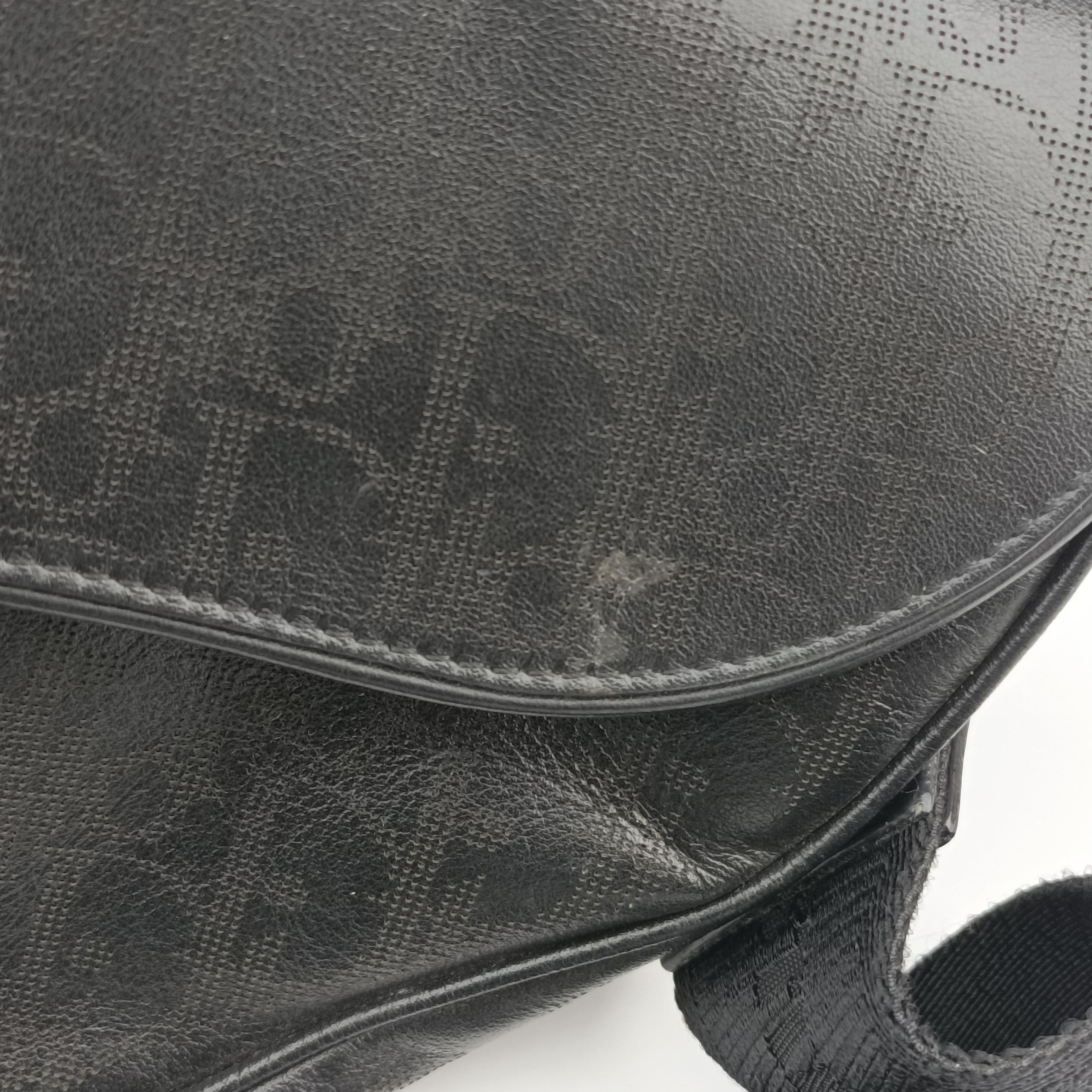 Vintage Christian Dior saddle Black leather  crossbodybag | stylenewstar