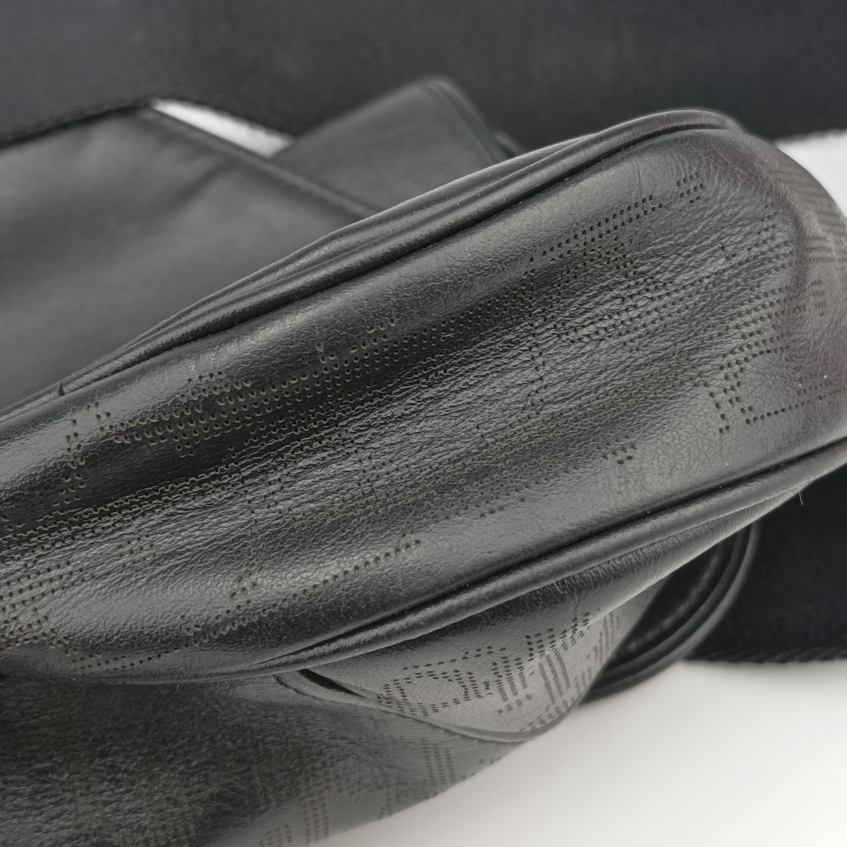 Vintage Christian Dior saddle Black leather  crossbodybag | stylenewstar