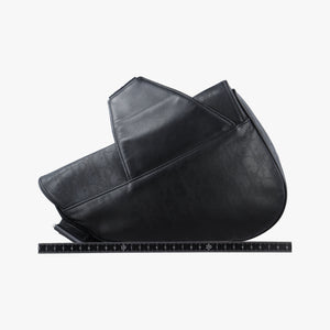 Vintage Christian Dior saddle Black leather  crossbodybag | stylenewstar