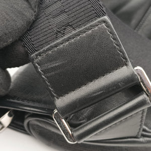 Vintage Christian Dior saddle Black leather  crossbodybag | stylenewstar