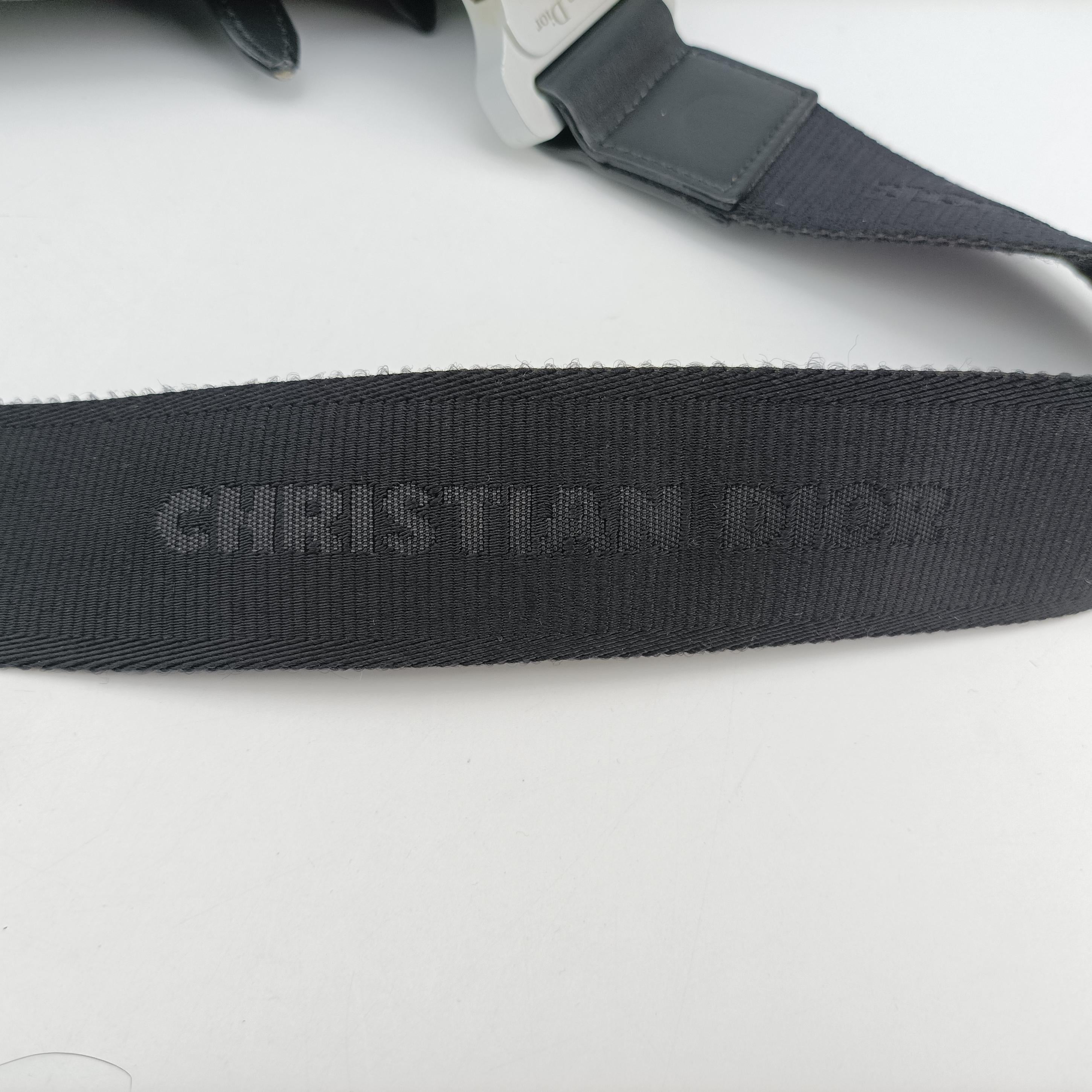 Vintage Christian Dior saddle Black leather  crossbodybag | stylenewstar