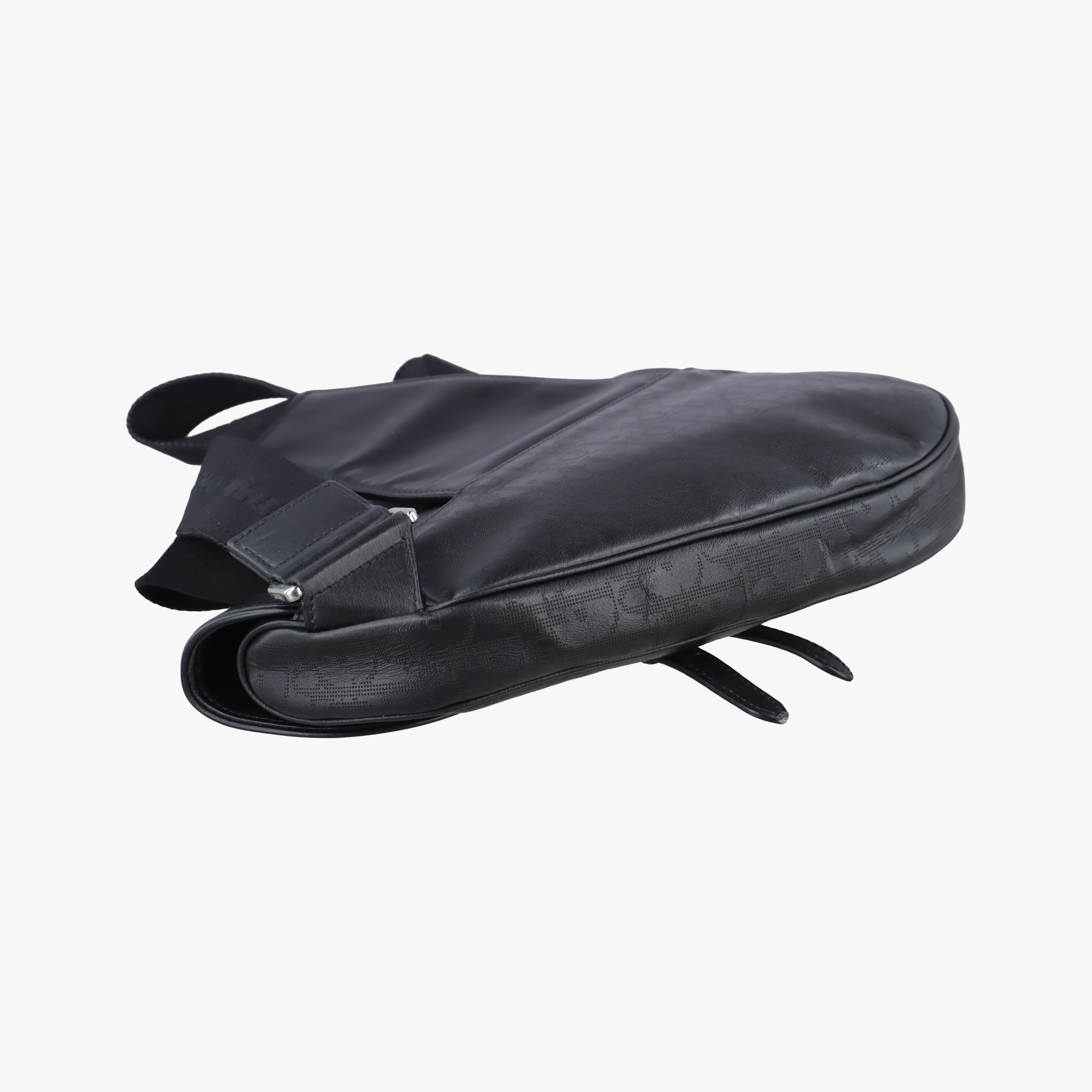 Vintage Christian Dior saddle Black leather  crossbodybag | stylenewstar