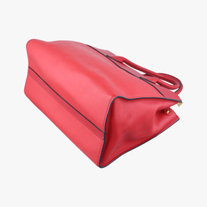 Pre-owned Prada Paradigm Red SAFFIANO Leather 1BA130 shoulderbag | stylenewstar