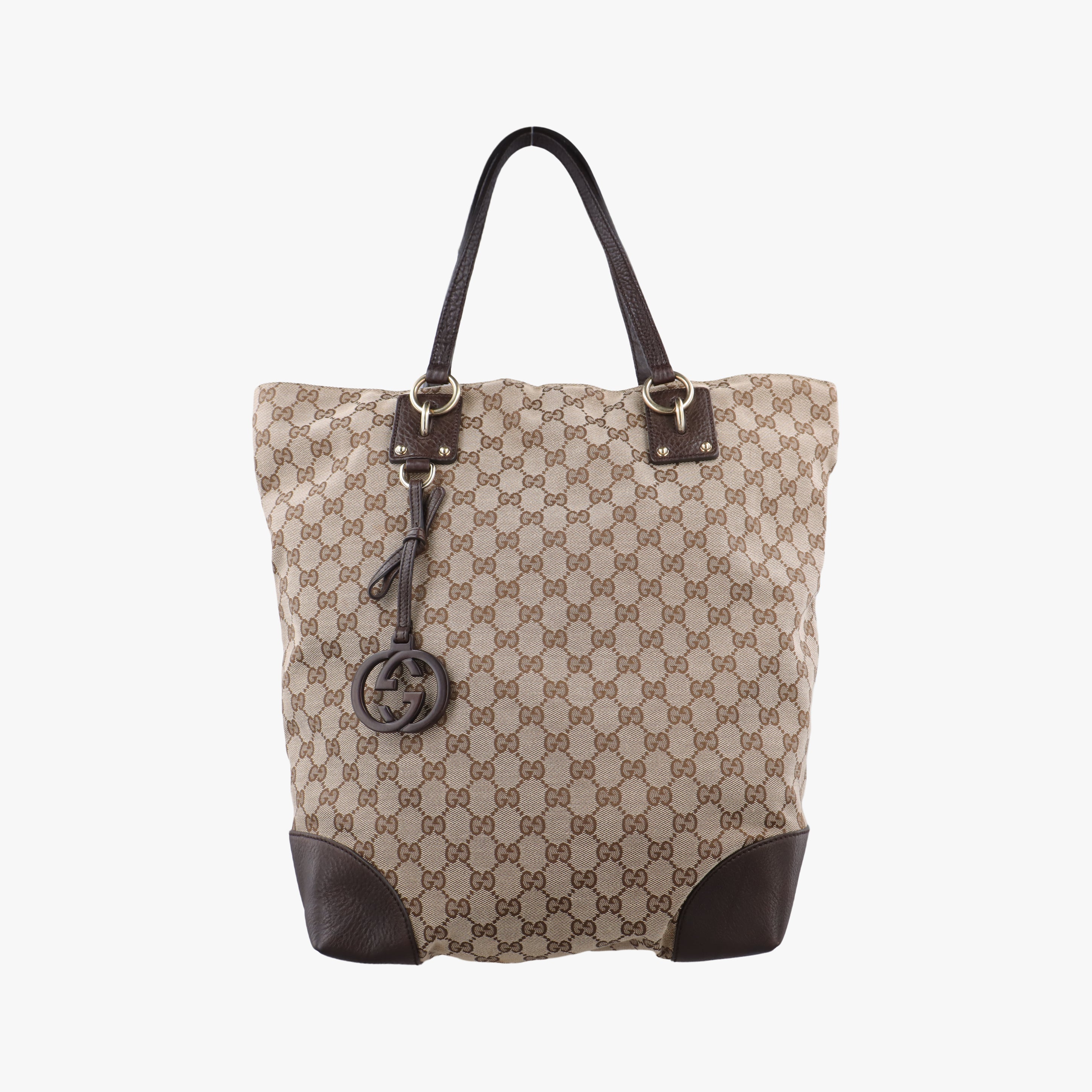 Vintage Gucci GG Supreme Brown canvas×leather 247236 shoulderbag | stylenewstar