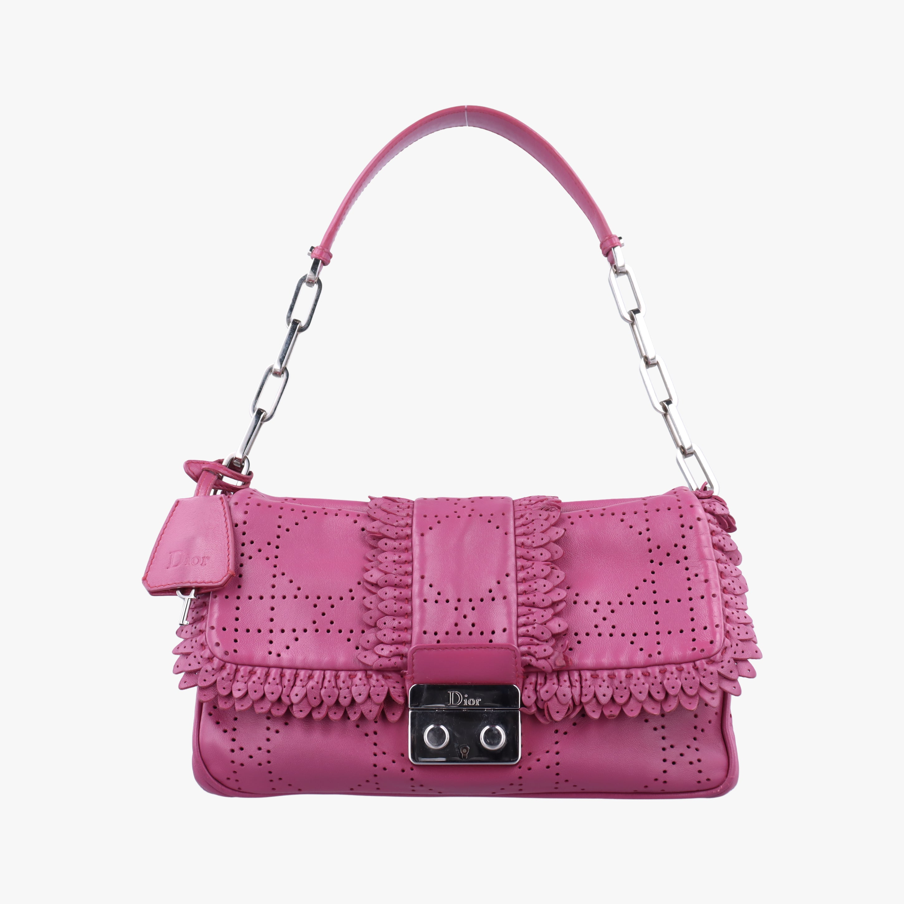 Vintage Christian Dior New Rock Purple Leather  shoulderbag | stylenewstar