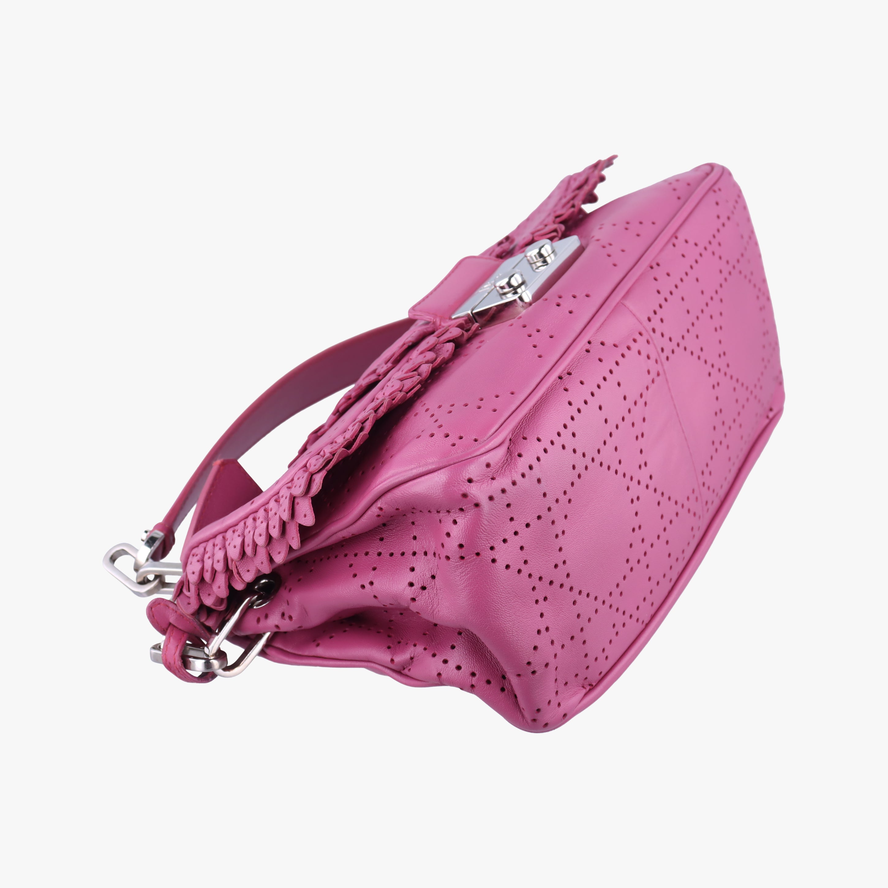 Vintage Christian Dior New Rock Purple Leather  shoulderbag | stylenewstar