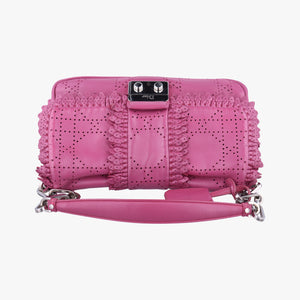 Vintage Christian Dior New Rock Purple Leather  shoulderbag | stylenewstar