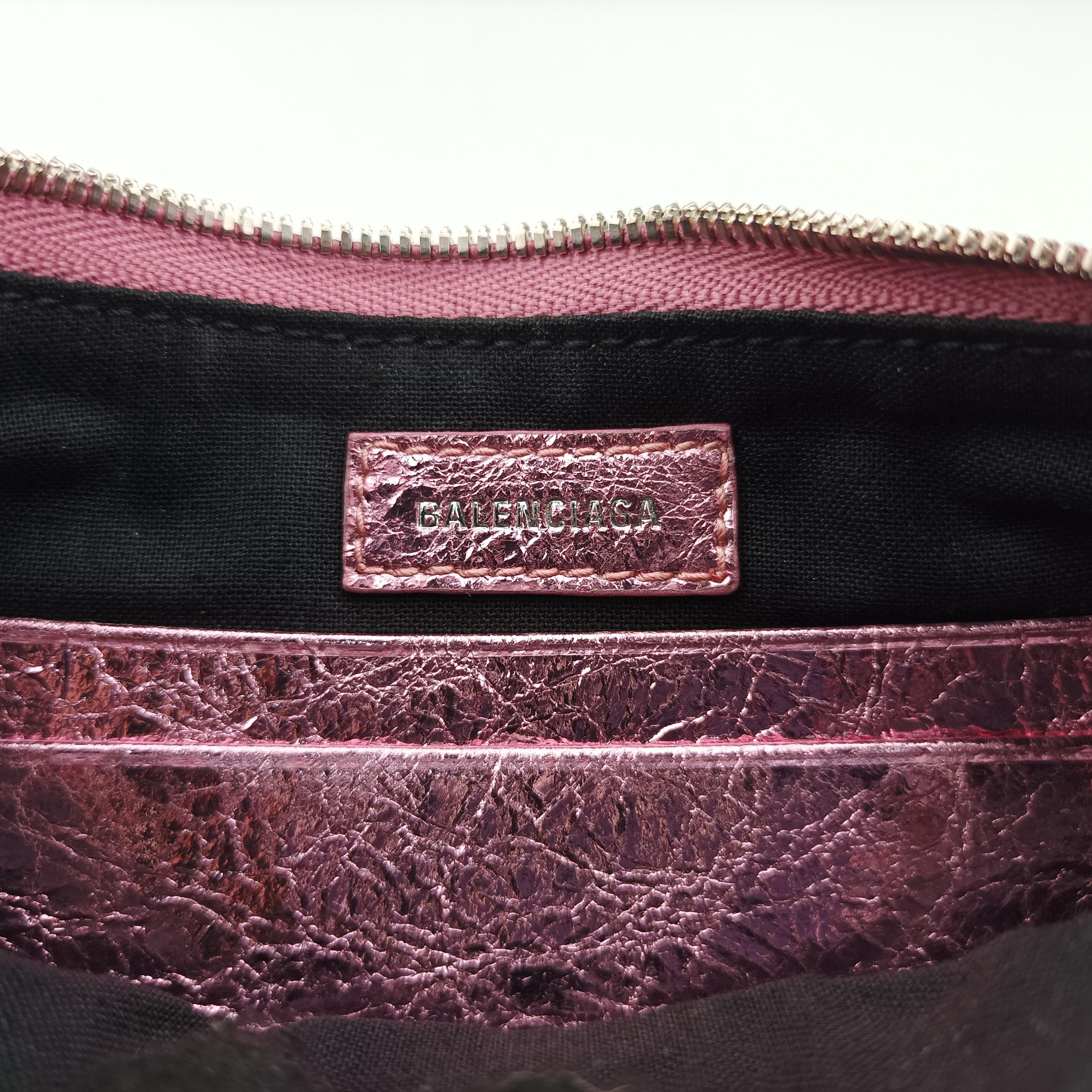 Pre-owned Balenciaga Le Cagole mini Rose lambskin  shoulderbag | stylenewstar