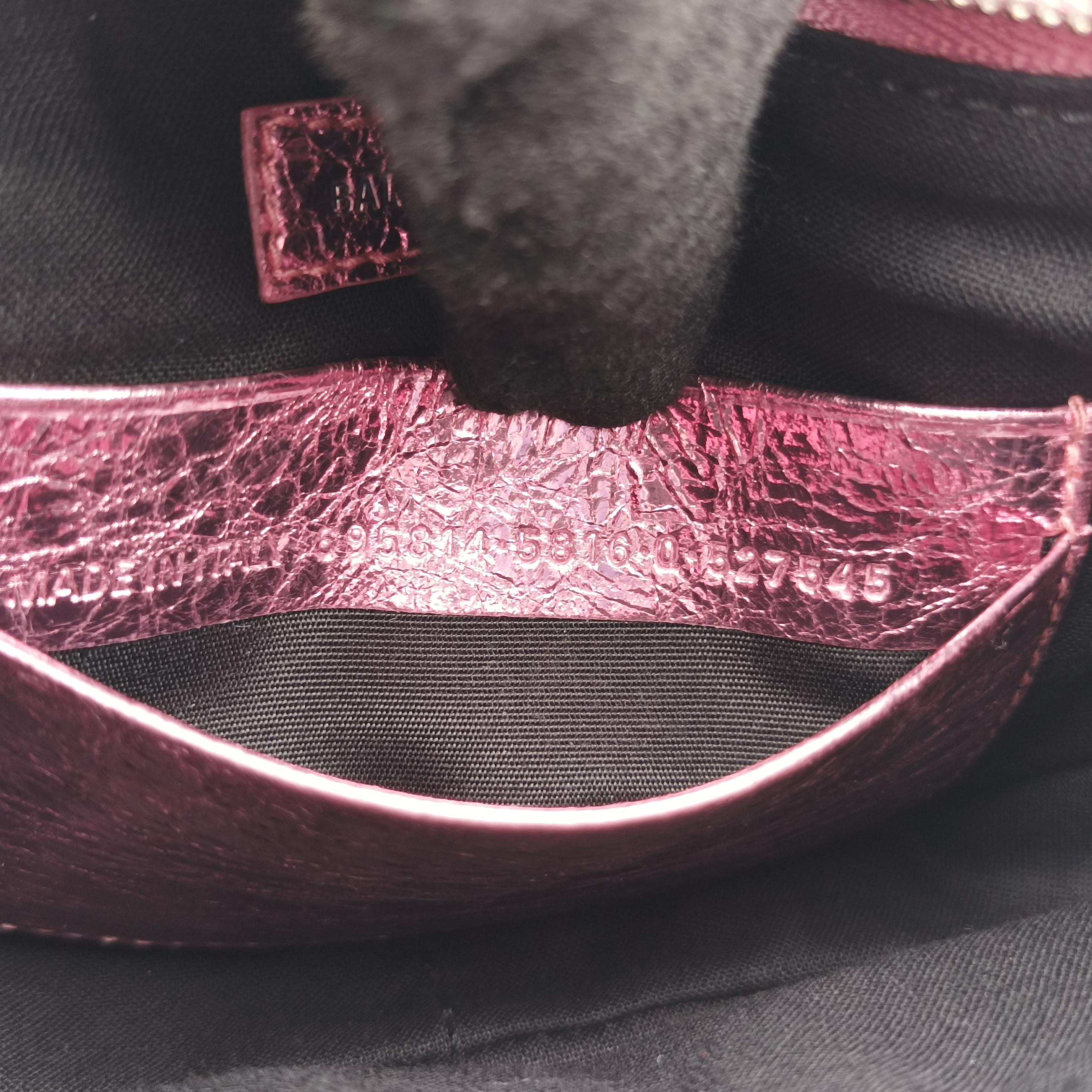 Pre-owned Balenciaga Le Cagole mini Rose lambskin  shoulderbag | stylenewstar