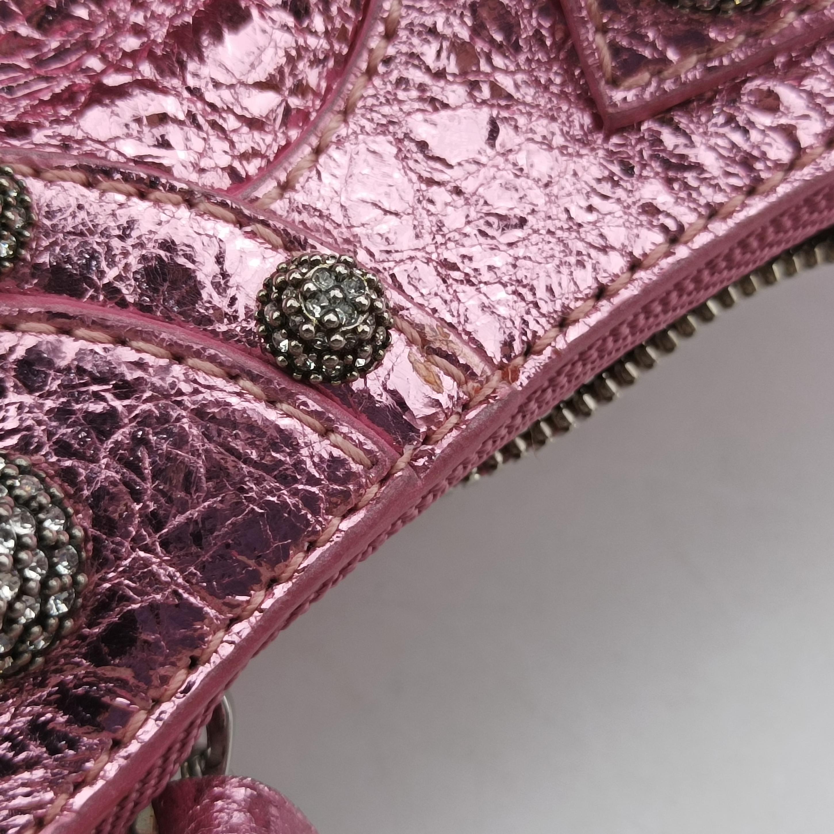 Pre-owned Balenciaga Le Cagole mini Rose lambskin  shoulderbag | stylenewstar