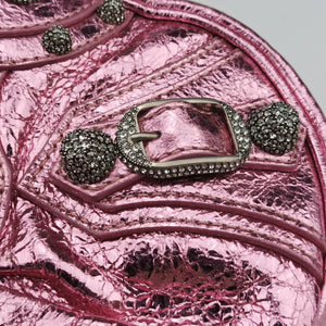 Pre-owned Balenciaga Le Cagole mini Rose lambskin  shoulderbag | stylenewstar